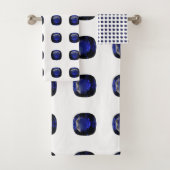 Sapphire Gemstone Blue Bad Handdoek (Insitu)