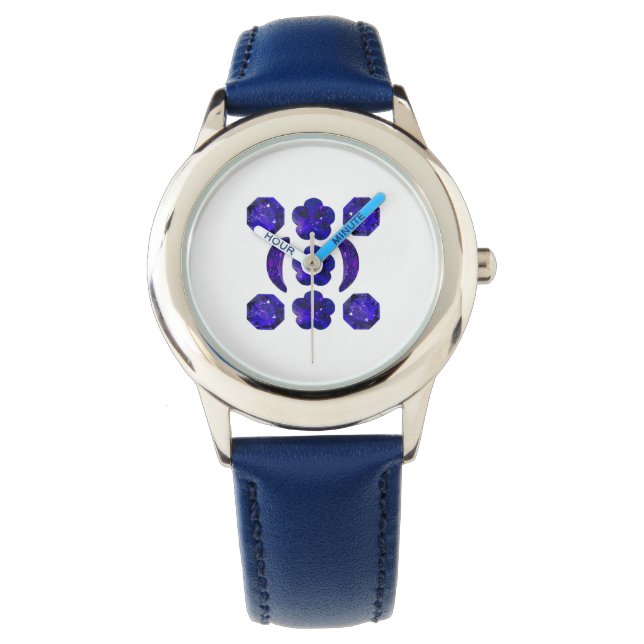 Sapphire Gemstone Blue Horloge (Voorkant)