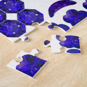 Sapphire Gemstone Blue Legpuzzel (Zijkant)