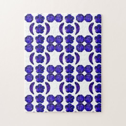 Sapphire Gemstone Blue Legpuzzel (Verticaal)
