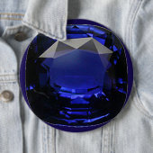 Sapphire Gemstone Blue Ronde Button 6,0 Cm (In situ)