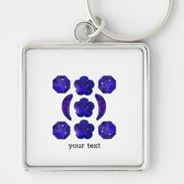 Sapphire Gemstone Blue Sleutelhanger