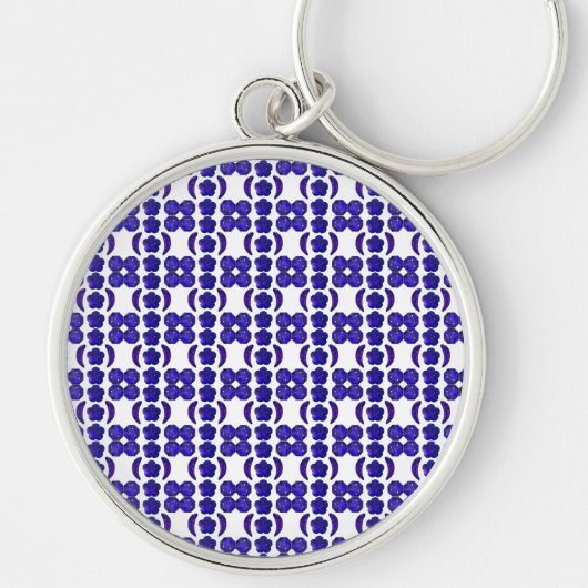 Sapphire Gemstone Blue Sleutelhanger (Voorkant)