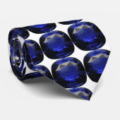 Sapphire Gemstone Blue Stropdas (Opgerold)