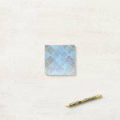 Sapphire Gemstone & Gold Moroccan Tegel Pattern Post-it® Notes (Op bureau)