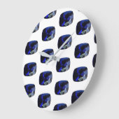 Sapphire Gemstone model Blue Large Clock Grote Klok (Hoek)