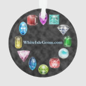 Sapphire Gemstone Ornament (achterkant)