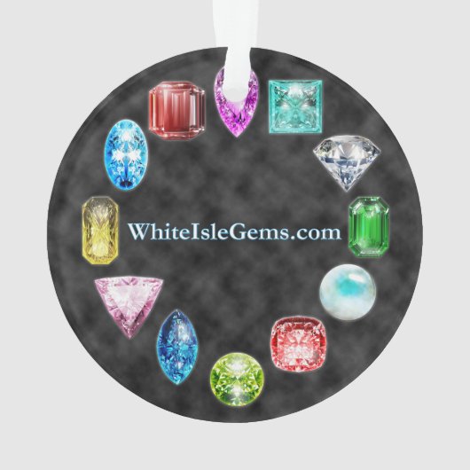 Sapphire Gemstone Ornament (achterkant)