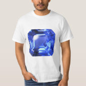 Sapphire Gemstone Sky Blue T-shirt (Voorkant)