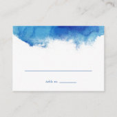 Sapphire Getij Flat Bruiloft Escort Kaarten Plaatskaartje (Voorkant)