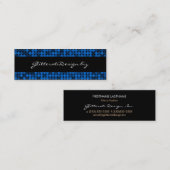 Sapphire Glam Skinny Bizcard Mini Visitekaartje (Voorkant / Achterkant)