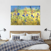 Sapphire & Gold Canvas afdrukken (Insitu (Slaapkamer))