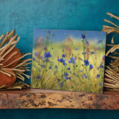 Sapphire & Gold Plaque Fotoplaat (Zijkant)