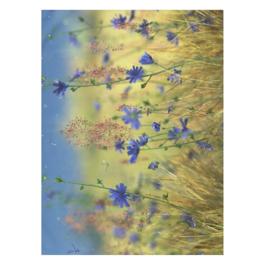 Sapphire & Gold Tablecloth Tafelkleed (Voorkant)