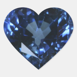 Sapphire Heart Sticker