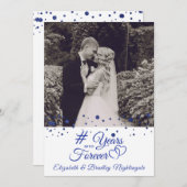 Sapphire Huwelijksjubileum JAAR IN DE EEUWIGHEID F Kaart (Voorkant / Achterkant)