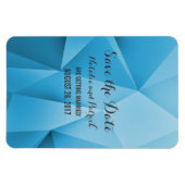 Sapphire Jewel Tones Save the Date Flexi Magnet Magneet (Horizontaal)