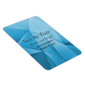 Sapphire Jewel Tones Save the Date Flexi Magnet Magneet (Rechterzijde)