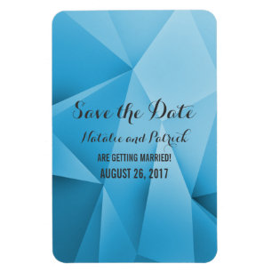 Sapphire Jewel Tones Save the Date Flexi Magnet Magneet