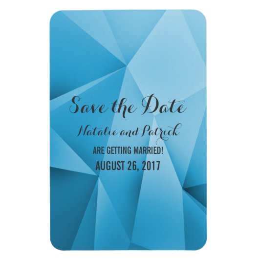 Sapphire Jewel Tones Save the Date Flexi Magnet Magneet (Verticaal)