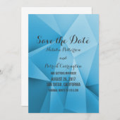 Sapphire Jewel Tones Save the Date Invite Kaart (Voorkant / Achterkant)