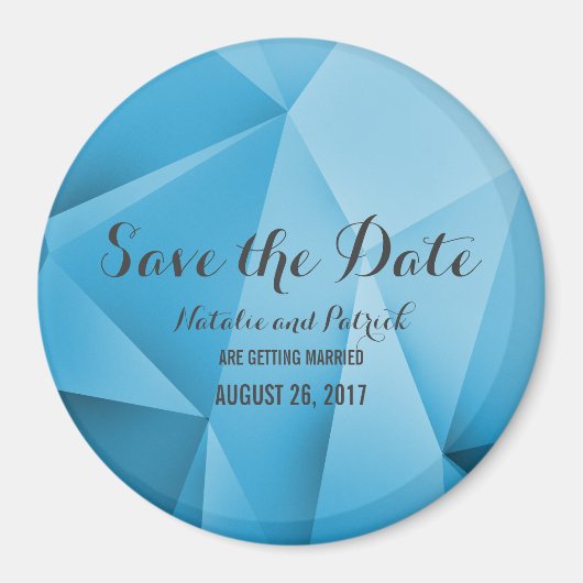 Sapphire Jewel Tones Save the Date Magnet (Voorkant)