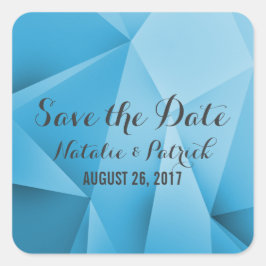 Sapphire Jewel Tones Save the Date Stickers