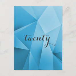 Sapphire Jewel Tones Table Number Briefkaart