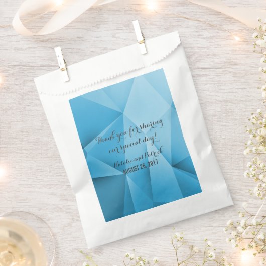 Sapphire Jewel Tones Wedding Favor Bags Bedankzakje (Geknipt)