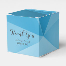 Sapphire Jewel Tones Wedding Favor Boxes Bedankdoosjes