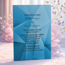 Sapphire Jewel Tones Wedding Invitation Kaart