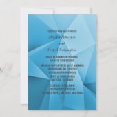 Sapphire Jewel Tones Wedding Invitation Kaart (Voorkant)