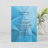 Sapphire Jewel Tones Wedding Invitation Kaart (Staand voorkant)