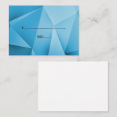 Sapphire Jewel Tones Wedding Place Kards Plaatskaartje (Voorkant / Achterkant)