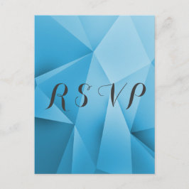 Sapphire Jewel Tones Wedding RSVP Briefkaart