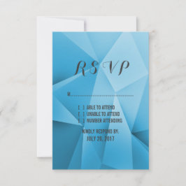Sapphire Jewel Tones Wedding RSVP Kaart