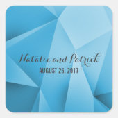Sapphire Jewel Tones Wedding Stickers (Voorkant)