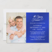 Sapphire Jubileum Hart JAREN IN FOREVER Kaart (Achterkant)