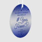 Sapphire Jubileum YARS IN FOREVER Photo Ornament (voorkant)