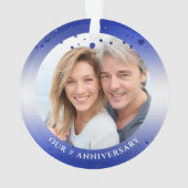 Sapphire Jubileum YARS IN FOREVER Photo Ornament (achterkant)