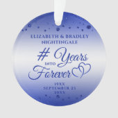 Sapphire Jubileum YARS IN FOREVER Photo Ornament (voorkant)