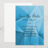 Sapphire Juweel Tinten Save the Date Uitnodiging (Voorkant / Achterkant)