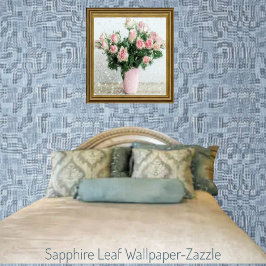 Sapphire Leaf Behang