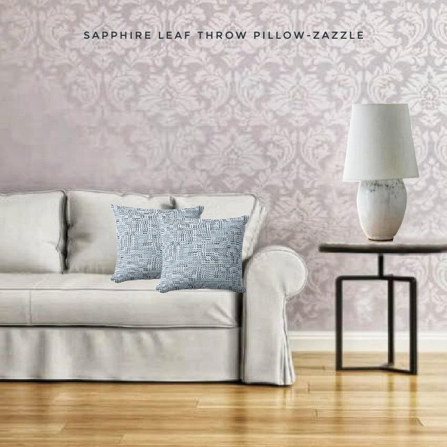 Sapphire Leaf Kussen (Creator heeft geüpload)