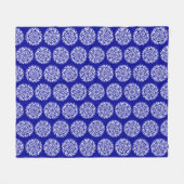 Sapphire Mandala Fleece Deken (Voorkant (Horizontaal))