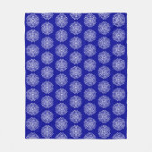 Sapphire Mandala Fleece Deken (Voorkant)