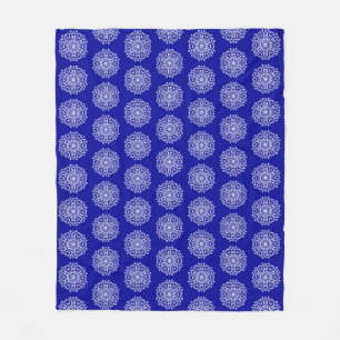 Sapphire Mandala Fleece Deken
