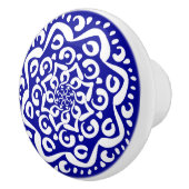 Sapphire Mandala Keramische Knop (Rechts)