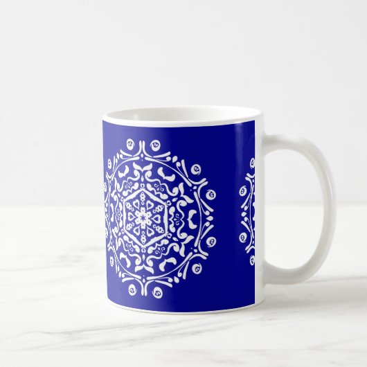 Sapphire Mandala Koffiemok (Rechts)