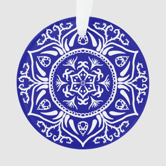 Sapphire Mandala Ornament (voorkant)